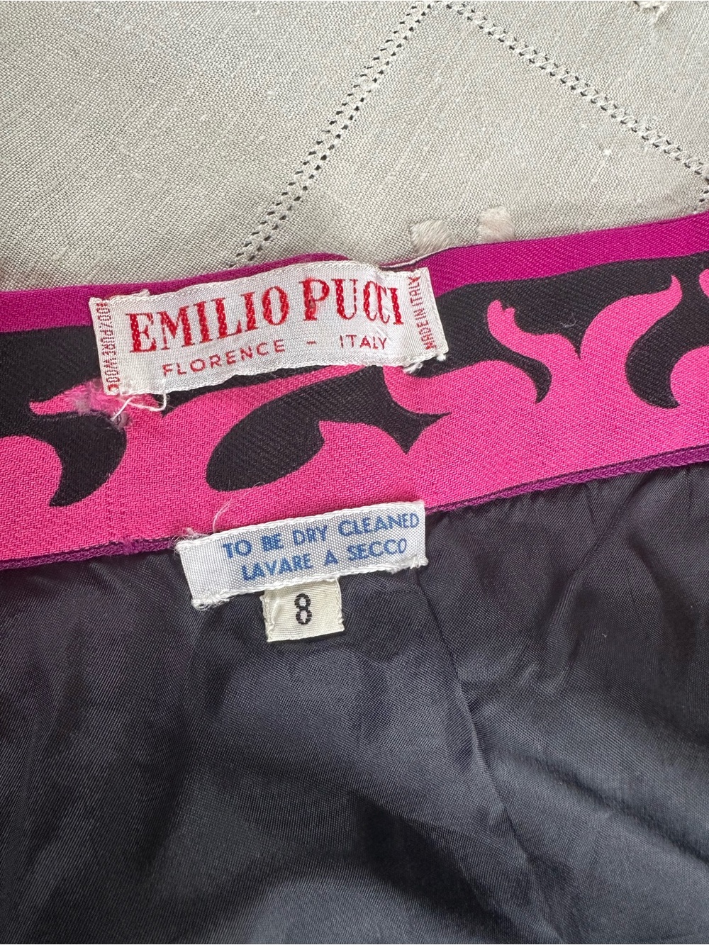 Emilio Pucci 1970’s Vintage Window Pane Wool Maxi Skirt - Picture 13 of 16